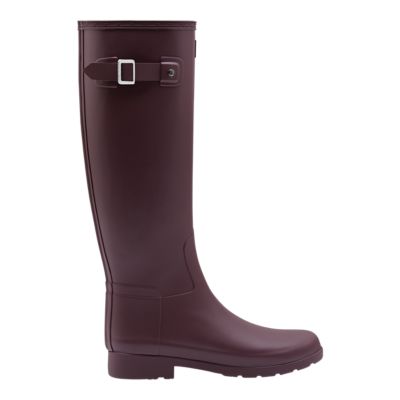 hunter rain boots oxblood