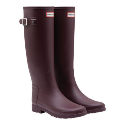 hunter rain boots oxblood