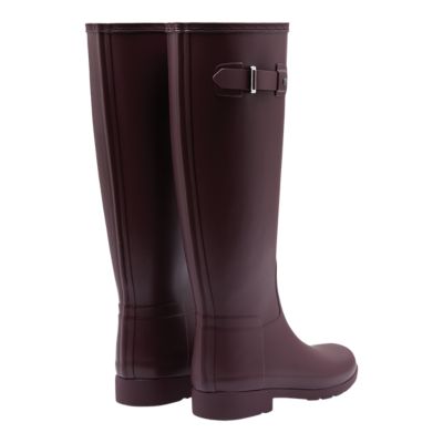 hunter rain boots oxblood
