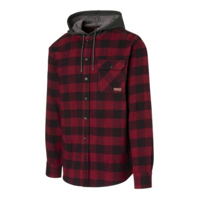 red flannel hoodie