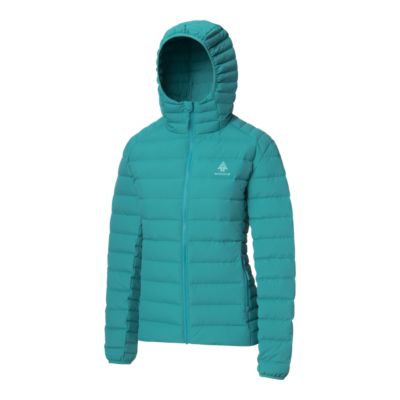 women's down puffer jacket with hood