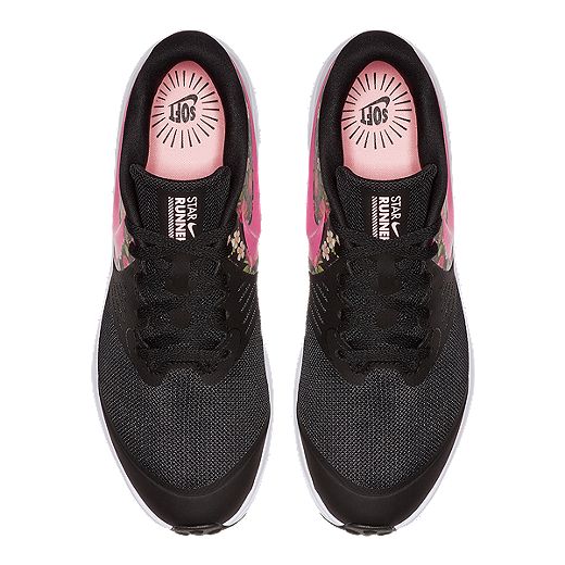 Manual Reductor castillo Nike Girls' Star Runner 2 Vintage Floral Grade School Shoes - Black/Floral  | Sport Chek