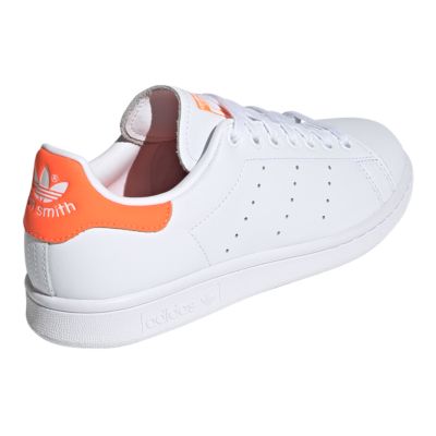 white and orange adidas shoes