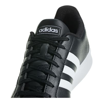 adidas grand court black and white