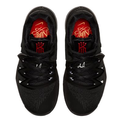 Men 's Nike Kyrie 5 Black Red Basketball Shoes Popular