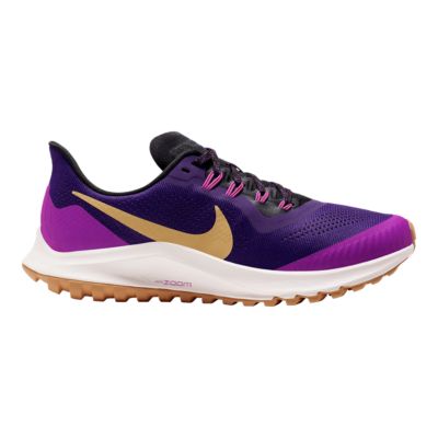 purple and gold nike shoes