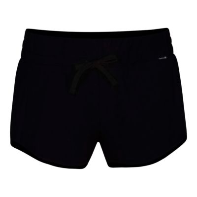 womens black beach shorts