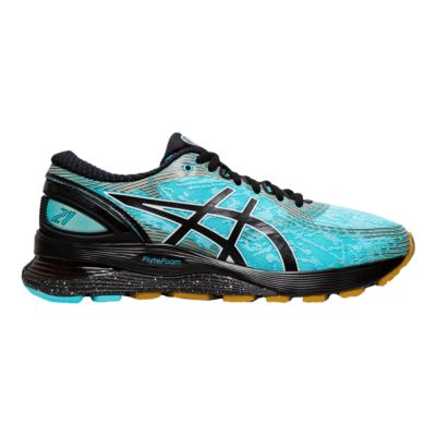 asics black sports shoes