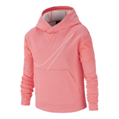 nike therma hoodie pink