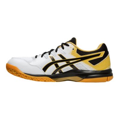 black and gold asics running shoes
