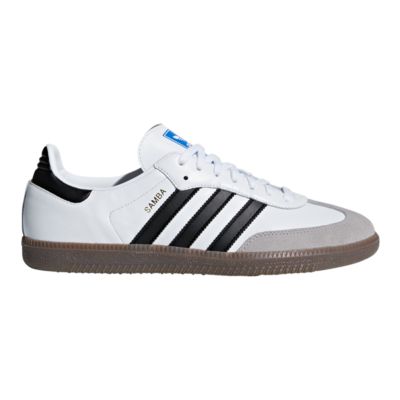 blue and white sambas