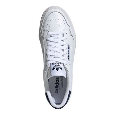 adidas continental white vulcanised trainers