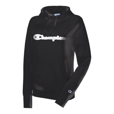 champion women's black hoodie