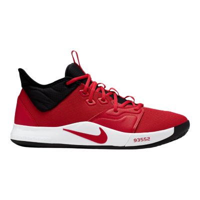 paul george shoes red and white