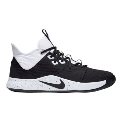 nike pg3 basketball shoes black and white