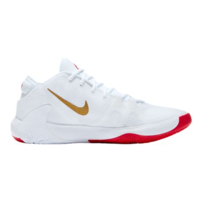 nike freak 1 white and gold