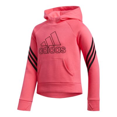 adidas pink pullover hoodie
