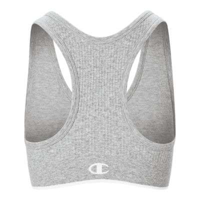 white racerback sports bra