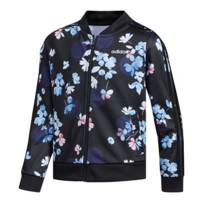 girls floral adidas jacket