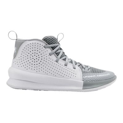 grey and white under armour shoes