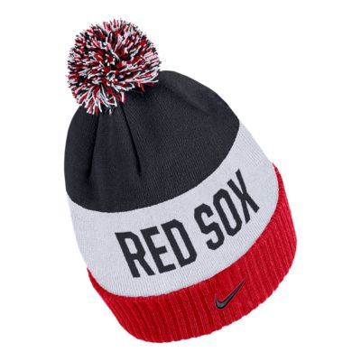 red sox pom pom hat