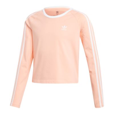 long sleeve pink adidas top