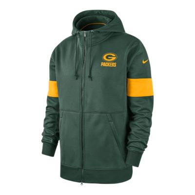 mens green bay packers zip up hoodie