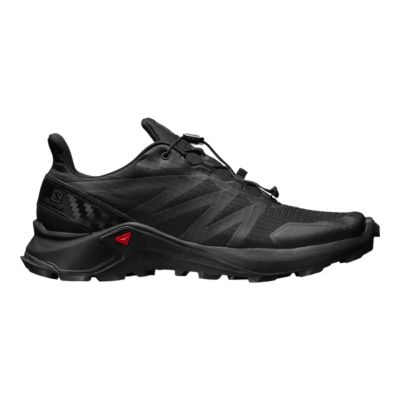 salomon black running shoes