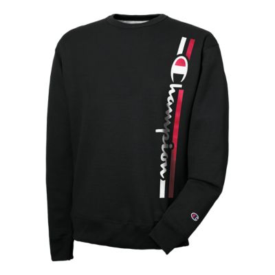 champion men's blend script graphic pullover