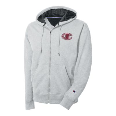 champion men's powerblend fleece zip hoodie