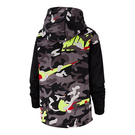 Nike Dri-FIT Therma Boys' Camo Training Pullover Hoodie | Sport Chek