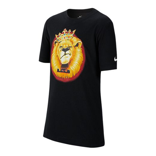 España Suministro Muestra Nike Boys' Dry LeBron James Dri-FIT Cotton Lion Tee | Sport Chek