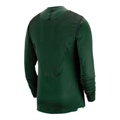 green long sleeve nike shirt