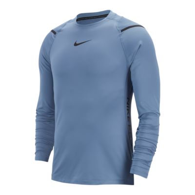 nike men's modern utility fitted long sleeve training shirt