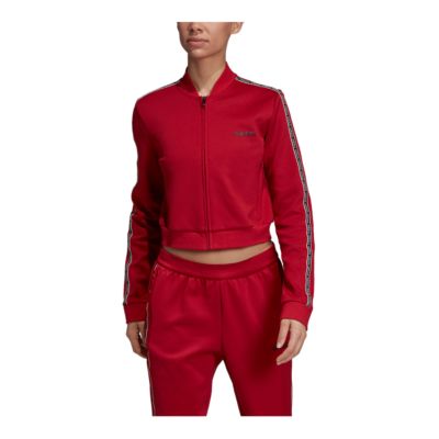 adidas track jacket maroon