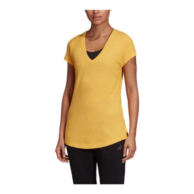 adidas v neck t shirt womens