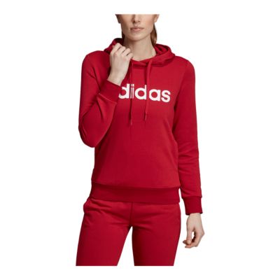 adidas essentials linear hoodie women's