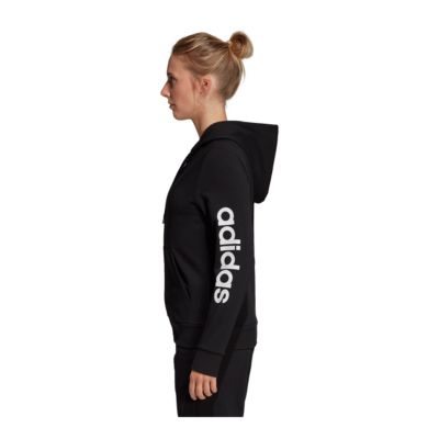 adidas women's essentials linear full zip fleece hoodie