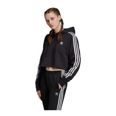 adidas women's cropped hoodie