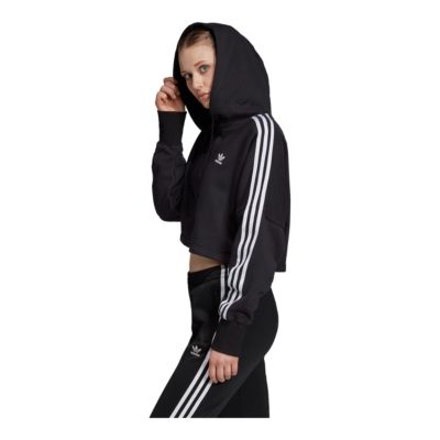 adidas velour hoodie black