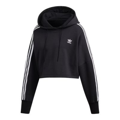 adidas white cropped hoodie