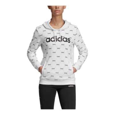 adidas women's white sweatshirt