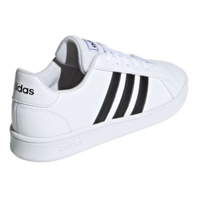 adidas Boys' Grand Court Shoes - White 