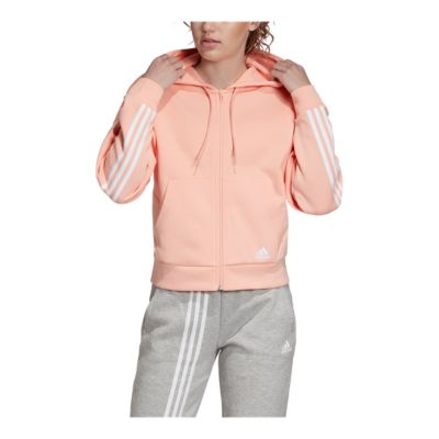 pink adidas zip up hoodie