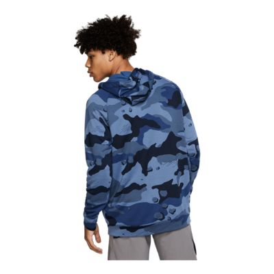 mens nike blue camo hoodie