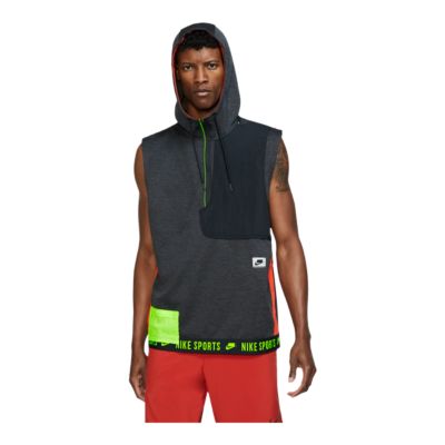 nike training sleeveless hoodie