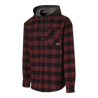 hooded insulated flannel