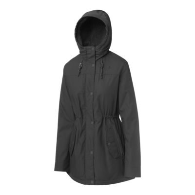 sherpa lined coat with hood