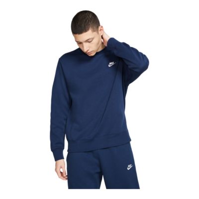 nike club sweatshirt navy