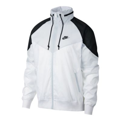 nike windrunner jacket black white